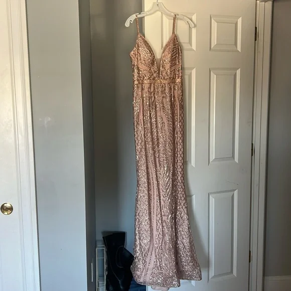 slim fit dress slacks Clarisse Designs Prom Dress main image 1